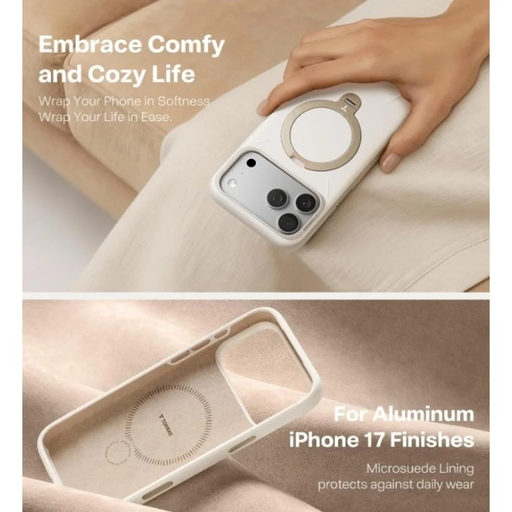 TORRAS White Magnetic Ring Kickstand Case for iPhone New In Box